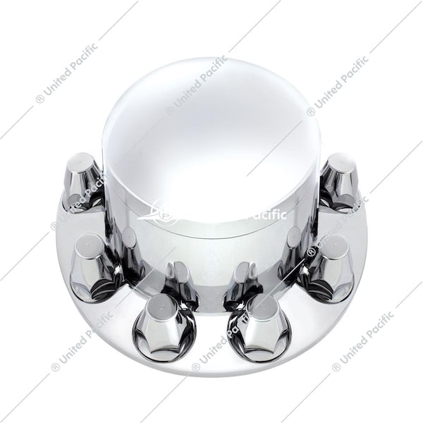 United Pacific Chrome Dome Rear Axle Cover With 33Mm Thread-On Nut Cover 10263 - main